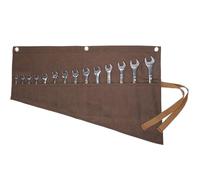 Rullo per chiavi inglesi Heavy Duty 16 oz in tela cerata con occhielli, 70 x 45 cm, colore marrone