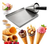 Rullo per cono di cialda gelato con base in acciaio inossidabile