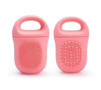 Rullo per cubetti di ghiaccio, stampo in silicone riutilizzabile con | anelli per crioterapia, spazzola per il viso integrata, strumento per la cura della pelle a prova di perdite, hardware di bel