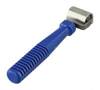 Rullo per cuciture in acciaio da 33 mm con rullo piatto a pressione e manico ergonomico per levigare i bordi della carta da parati, adatto per materiali in vinile e pellicola