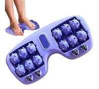 Rullo per digitopressione con magneti Massaggiatore per fascite plantare per alleviare il dolore 28 cm Strumento portatile per la cura dei piedi per uso domestico e in ufficio Viola