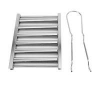 Rullo per dog di hot per grill, rullo hot dog portatile in acciaio inossidabile - 5 rullo per grill di salsiccia con manicua (-3111240159711)