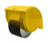 Rullo per erbe con 6 lame in acciaio inossidabile, tritatutto manuale per erbe aromatiche, taglierino, taglierino, taglierino, prezzemolo, tritatutto rimovibile e lavabile, tritatutto portatile per