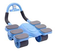 Rullo per esercizi addominali, rullo addominale, ruota per allenamento addominale con supporto per gomito, ruota con ruote Plank Ab, per allenatore di base per principianti, professionisti, entusiasti