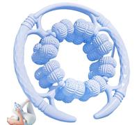 Rullo per gambe, rullo muscolare manuale anticellulite a 360 ° con 32 ruote per alleviare i muscoli, per i polpacci braccia delle gambe stintinti, blu, equipaggiamento di addestramento dell'equilibri