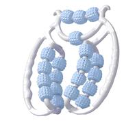 Rullo per gambe, rullo per massaggio a 20 ruote per gambe, rullo per cellulite in plastica, rullo massaggiatore per cellulite per coscia, strumento di massaggio della cellulite (blu)