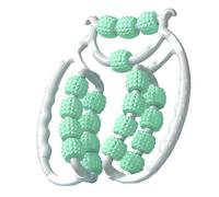 Rullo per gambe, rullo per massaggio a 20 ruote per gambe, rullo per cellulite in plastica, rullo massaggiatore per cellulite per coscia, strumento di massaggio della cellulite (verde)