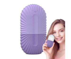 Rullo per ghiaccio in silicone, 6,2 x 4,4 x 11,4 cm, strumento personale per massaggio facciale, riutilizzabile, per ridurre il gonfiore e la preparazione del trucco in casa, viaggi, hotel, scuola