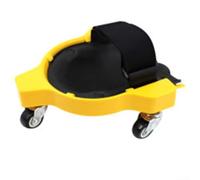 Rullo per ginocchia imbottito in schiuma con ruote girevoli a 360 gradi per ridurre la pressione sul ginocchio e migliorare la mobilità durante lavori di piastrellatura, pittura e giardinaggio (giallo