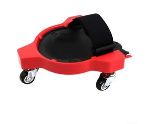 Rullo per ginocchia imbottito in schiuma con ruote girevoli a 360 gradi per ridurre la pressione sul ginocchio e migliorare la mobilità durante lavori di piastrellatura, pittura e giardinaggio (rosso)