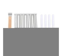 Rullo per hot dog in acciaio inossidabile | 6 Stick Design per anche grigliare | Staccabile con manico in legno e 4 spiedini | BBQ/Camping/Party Essential (L)