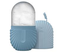 Rullo per il ghiaccio facciale, stampo per il viso, riutilizzabile, in silicone, per massaggio viso, occhi, viso, bellezza, cura della pelle, per gonfiore degli occhi, illumina la pelle