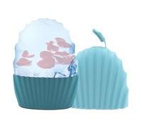 Rullo per il viso in ghiaccio in silicone, Stampo per ghiaccio in silicone per il viso, Supporto per cubo per massaggiatore per occhi a forma di conchiglia, Strumenti per la cura della pelle Stampo pe