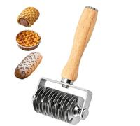 Rullo per Impasto a Griglia Strumento da forno in acciaio inossidabile da | Tagliapasta Reticolato da Crostata Casa Appartamenti Caffè Cucina Pane Torte Crostate Pizze e Biscotti