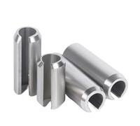 Rullo per involtini primavera in lotti, Assortimento di spine elastiche divise con intaglio in acciaio inossidabile 304 M8 16-80 mm(M8x55mmx10pcs)