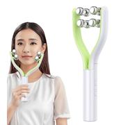 Rullo per la cura della pelle, massaggiatore facciale a V, rullo regolabile per la cura della pelle, rullo per la cura del collo, per amanti e famiglie