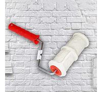 Rullo per la pittura, 20,3 cm, effetto mattoni, con manico in gomma, pennelli a rullo per la decorazione di pareti