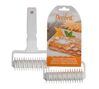 Rullo per losanghe tagliapasta in plastica bianca 11 cm