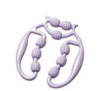Rullo per massaggio a nove ruote, rullo circolare portatile per rilassamento muscolare, rullo ad anello a 360°, per gambe, braccia, collo, per uomini e donne, yoga, fitness, recupero (D)