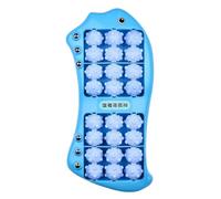 Rullo per massaggio ai piedi - Doppio massaggiatore con perline magnetiche | Strumento manuale di pesce con 24 ruote | Rilassare i muscoli plantari del tallone del piede rilassante, per il