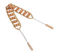 Rullo per Massaggio Alla Schiena, Corda per Massaggio in Legno, Cinghia per Massaggio in Legno per Spalle Al Collo, Strumenti per Massaggio Anticellulite