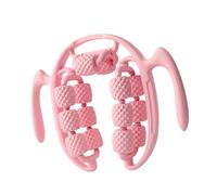 Rullo per Massaggio alle Gambe, Portatile, Robusto, per Massaggio dei Tessuti Profondi, per Attrezzatura da Bodybuilding per, 14 Ruote Rosa