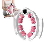 Rullo per Massaggio Anticellulite Hossom - Massaggiatore Anticellulite Manuale con Manici Staccabili per Cosce/Gambe/Glutei, Strumento Professionale per Massaggio Fasciale e Drenaggio Linfatico, Rosa