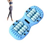 Rullo per massaggio dei piedi, massaggiatore per la rigenerazione dei muscoli, doppio rullo portatile, strumento per alleviare i muscoli, per gambe, polpacci, collo, donne, uomini, anziani a casa