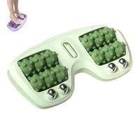 Rullo per massaggio foot, doppio rullo portatile per agopressione per alleviare fascite plantare, massaggiatore per punti di pressione per la casa e l'ufficio (verde)