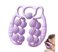 Rullo per massaggio muscolare, massaggiatore per gambe a doppia , strumento antiscivolo per massaggio del corpo, rullo per mani, massaggiatore per tessuti profondi per alleviare il dolore