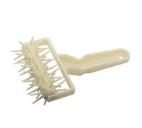 Rullo per pasta per pizza, in ABS, 7,87 x 4,72 x 2,56 pollici, strumento ergonomico per agganciare con punte per croste lisce, previene le fuoriuscite d'aria, torte, waffle, frittelle