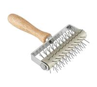 Rullo per pasta per pizza - Rullo spuntone in acciaio inossidabile, perforatore, strumento per pasticceria, accessorio per la cottura, gadget da cucina | Ideale per pizze fatte in casa, focacce, crost