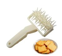 Rullo per pasta, tagliapizza ergonomico con aghi, docking portatile per torte, pasta per pizza, rotolo per pizza, cialde ergonomiche, accessori per la preparazione della pizza per frittelle