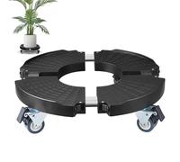 Rullo per piante - design aderente, supporto stabile per ruote, movimento delicato della ruota, base per piante portatili, per vasi da fiori interni ed esterni, vasi per piante, vasi da giardino