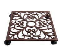 Carrello per Piante, Quadrati, Ferro, Braun, 26x26 CM, ESSCHERT DESIGN