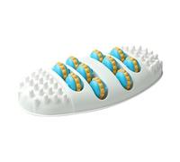 Rullo per piedi, ergonomico, portatile, rilassante, massaggiante per muscoli a doppio piede, per arco, tallone, tessuto profondo, rilassante, per donne adulte e anziane