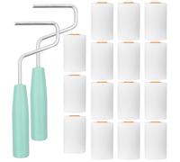 Rullo per Pittura, 17 Pezzi Rullo di Vernice Set, 5,7 cm Piccolo Rotolo di Pittura da Parete, Rullini Ricambio, mini Roller Paint Set, Rullo per Pittura in Schiuma, per Mobili da Parete e Soffitto