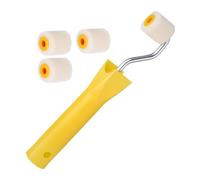 Rullo per pittura compatto da 2,6 cm con 4 testine a pennello, coperture