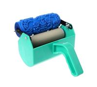 Rullo per pittura con motivo a trama da 12,7 cm, con manico in rilievo, strumento decorativo per pittura da parete per la decorazione