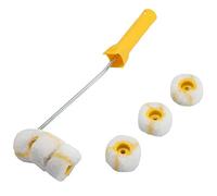 Rullo per pittura per tubi con telaio, ricarica per pittore di tubi, kit Smart Roller per verniciare tubi, tubi, barre in acciaio e superfici curve
