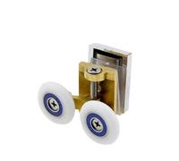 Rullo Per Porta Scorrevole 1 pz. Rulli for porta doccia, tutti in rame, con doppia ruota, cuscinetti a rulli scorrevoli, ruote di ricambio su e giù(Up)