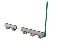 Rullo Per Porta Scorrevole 2Pcs Durable Copper Wheels Cabinet Glass Sliding Door Roller Clamp Pulley Wheel For 10mm