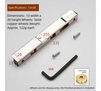 Rullo per porta scorrevole con doppia scanalatura puleggia in rame per uso fines