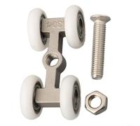 Rullo per porta scorrevole in acciaio inox con ruote sospese, capacità portante per regolare il funzionamento di porte scorrevoli domestiche (1 pz)