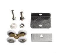 Rullo per porta scorrevole in nylon rame per box doccia in vetro, puleggia a quattro ruote con cuscinetto resistente all'usura a basso rumore, hardware scorrevole liscio