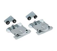 Rullo per porta scorrevole per armadio e armadietto, resistente, in acciaio laminato a freddo, con design anti-deragliamento, funzionamento silenzioso, 7,8 cm x