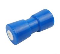 Rullo per rimorchio per barca, 12,7 cm, in gomma nera, non si rovina (blu)