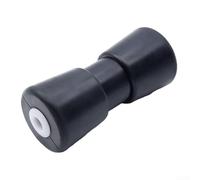 Rullo per rimorchio per barca, 12,7 cm, in gomma nera, non si rovina (nero)