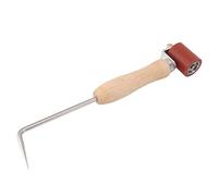 Rullo per saldatura in silicone, portatile, per risparmiare manodopera, funzionamento manuale con manico in legno, strumento di ispezione strato impermeabile, rullo di cucitura con usura (sonda tester