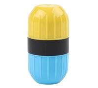 Rullo per timbri con notazione musicale per pianoforti, chitarre e ukulele, strumento per timbri a cinque linee per insegnamento musicale, costruzione ABS, blu, bianco/blu giallo